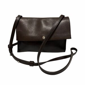 Shinola Brown Leather Crossbody Bag
